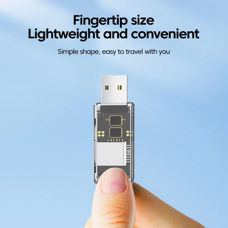 Conversor OTG USB para SD/TF Leitor de cartões multifunções 2 em 1 transparente, transparente