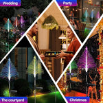 Luz Solar para Árvore de Natal, Iluminação de Ambiente Exterior, Lâmpada Decorativa Resistente à Água para Festival, Estrela Lua Transparente