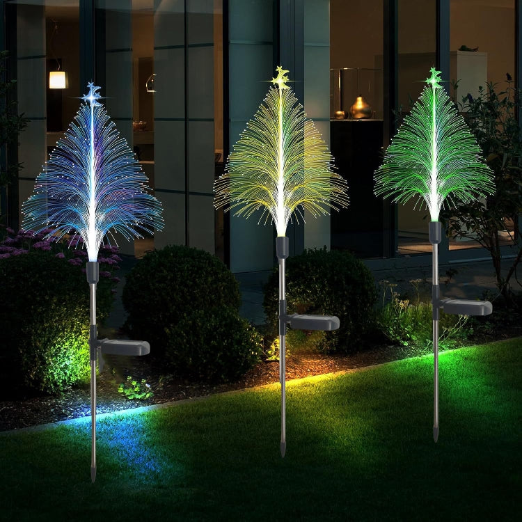 Luz Solar para Árvore de Natal, Iluminação de Ambiente Exterior, Lâmpada Decorativa Resistente à Água para Festival, Estrela Lua Transparente