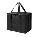 Saco térmico para almoço em alumínio bento não tecido com prato inferior, 41x26x33cm
