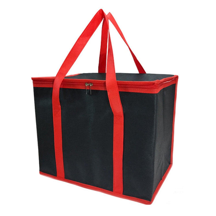 Saco térmico para almoço em alumínio bento não tecido com prato inferior, 41x26x33cm