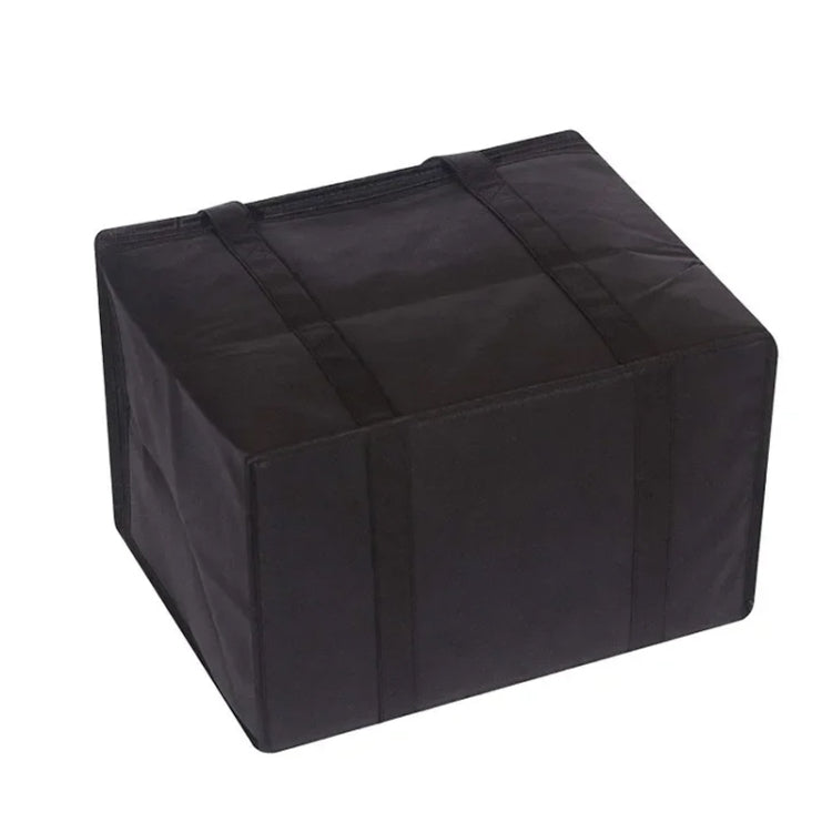 Saco térmico para almoço em alumínio bento não tecido com prato inferior, 41x26x33cm