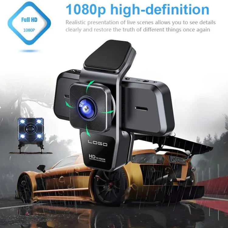 Gravador de Condução com Reprodução para Telemóvel, Câmara de Gravação 1080P, G70