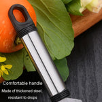 Faca de descascar multifuncional em aço inoxidável, raspador de frutas e legumes, abridor de garrafas