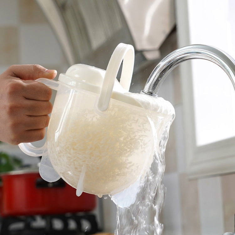 Peneira para lavar arroz para cozinha doméstica, lavador de arroz de plástico por convecção