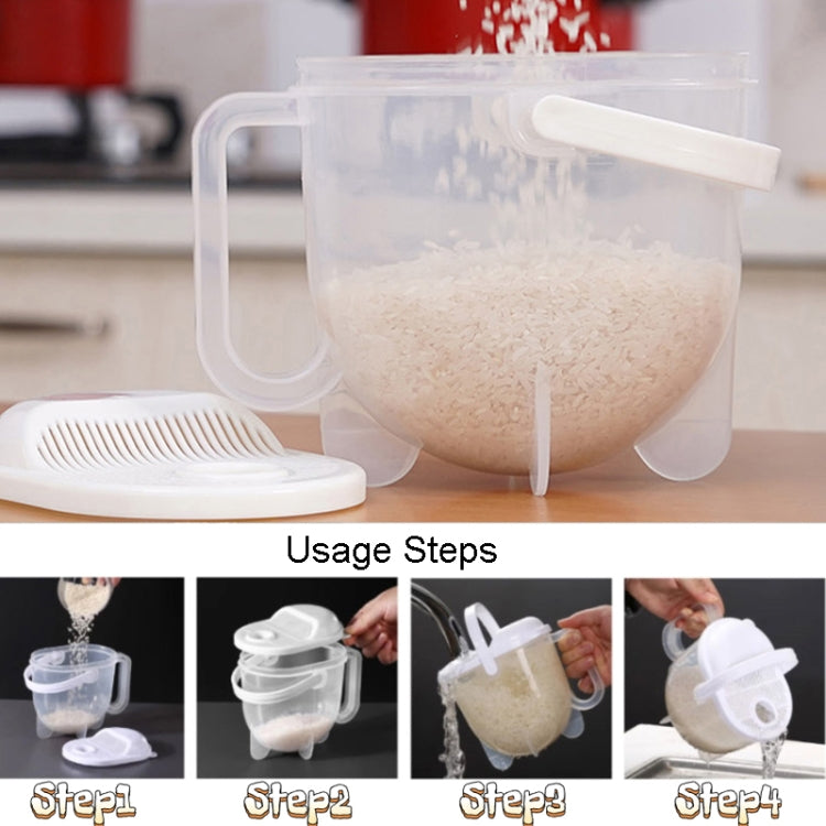 Peneira para lavar arroz para cozinha doméstica, lavador de arroz de plástico por convecção