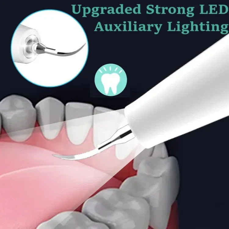 Escalador Dentário Elétrico Ultrassónico para Limpeza de Placa e Remoção de Tártaro com Luz LED, Pacote A, Pacote B, Pacote A com Acessórios, Pacote B com Acessórios