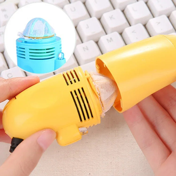Escova de Limpeza para Teclado com Interface Mini USB, Removedor de Pó Portátil para Computador