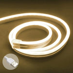 Tira de Luz LED Neon Flexível de Silicone 2m 5V USB, USB (Rosa), USB (Cor Quente), USB (Azul)