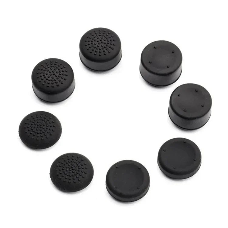 Conjunto de 8 peças de tampas de silicone para joystick PS5 / PS4, capa protetora para gamepad