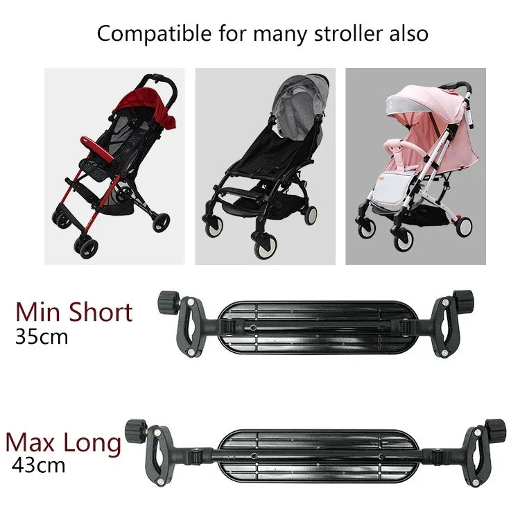 Acessórios para Carrinho de Bebé, Descanso de Pé Ajustável para Pedal, Tabuleiro para Cadeira Alta