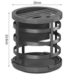 Organizador de facas espesso para casa, cilindro para pauzinhos, prateleira de drenagem para bancada de cozinha, fixo (branco), fixo (preto), fixo (creme), rotativo (branco), rotativo (preto), rotativo (creme)