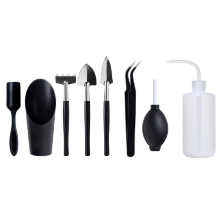 Conjunto de Ferramentas para Jardinagem de Plantas Suculentas Kits Horticulturais para Cultivo Interior e Remoção de Vasos, 5pcs /Conjunto, 8pcs /Conjunto, 13pcs /Conjunto, 15pcs /Conjunto, 16pcs /Conjunto