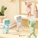 Mini Astronauta Luz Noturna LED Magnética Ornamentos de Blocos de Construção para Secretária Candeeiro de Mesa, Redondo Branco, Redondo Rosa, Redondo Azul, Redondo Verde, Quadrado Branco, Quadrado Rosa, Quadrado Azul, Quadrado Verde