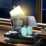 Mini Astronauta Luz Noturna LED Magnética Ornamentos de Blocos de Construção para Secretária Candeeiro de Mesa, Redondo Branco, Redondo Rosa, Redondo Azul, Redondo Verde, Quadrado Branco, Quadrado Rosa, Quadrado Azul, Quadrado Verde