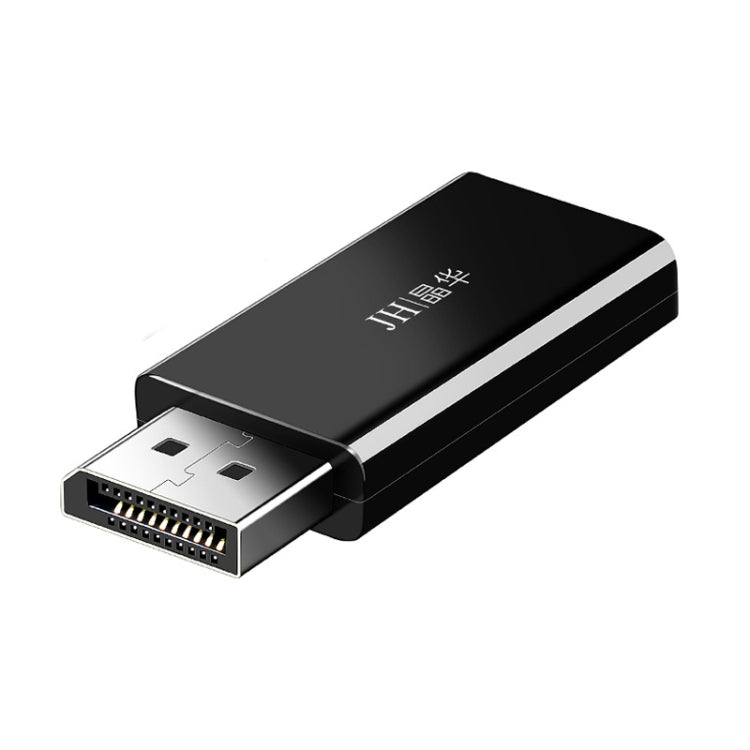 Adaptador JINGHUA DP macho para HDMI fêmea conector de vídeo e áudio, versão universal 1080P, versão universal 4K