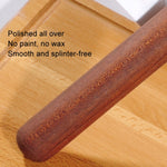 Rolo de madeira para cozinha, rolo antiaderente em sândalo vermelho, 25x3cm, 30x3cm, 40x3cm, 30x3.6cm, 40x3.6cm, 50x3.6cm