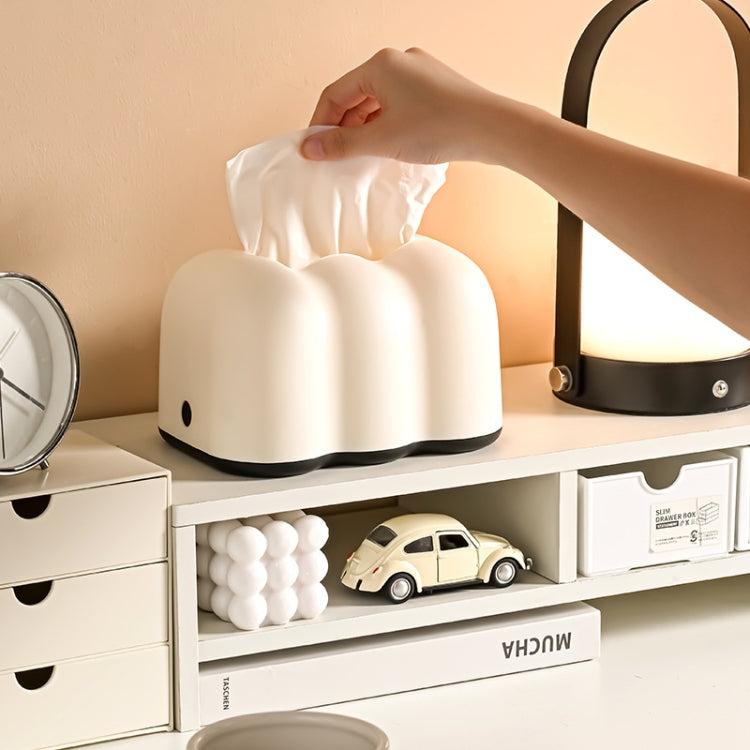 Caixa de lenços de mesa em estilo creme, suporte de lenços de plástico para pendurar na parede