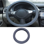 Car Silicone Protective Cover Wear Resistant Non-Slip Tire Pattern Driving Grip Sleeve, For 36cm-40cm Diameter Steering Wheel