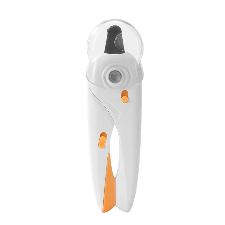 Cortador de Unhas para Animais com LED, Cortador de Unhas para Cão e Gato com Polidor de Unhas, Branco, Verde