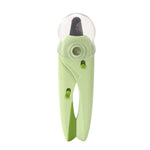 Cortador de Unhas para Animais com LED, Cortador de Unhas para Cão e Gato com Polidor de Unhas, Branco, Verde