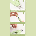 Cortador de Unhas para Animais com LED, Cortador de Unhas para Cão e Gato com Polidor de Unhas, Branco, Verde