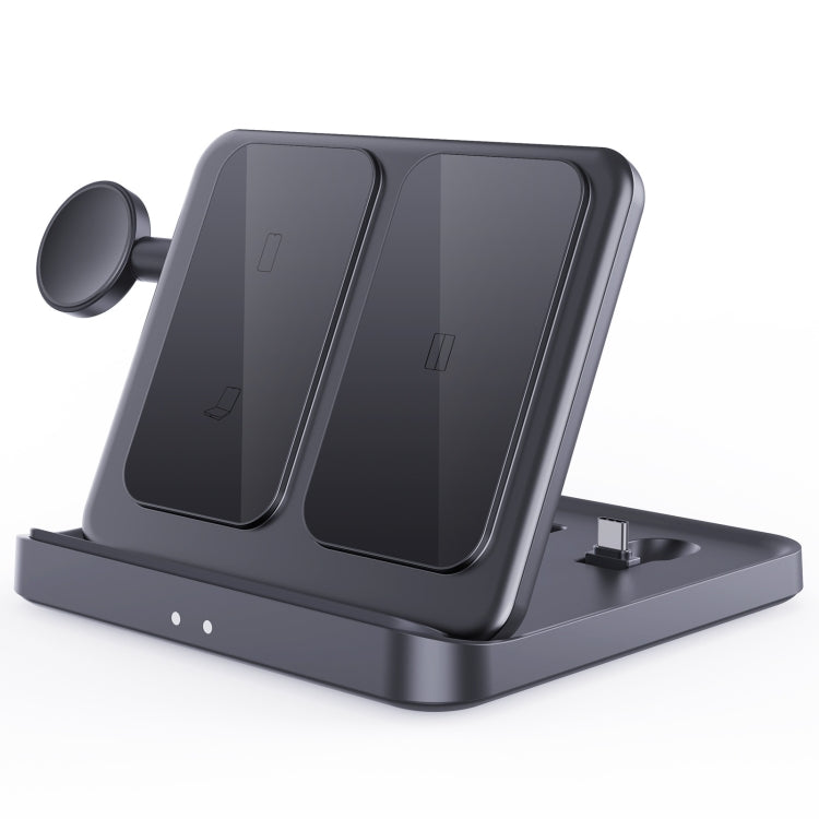 Carregador Sem Fios 3 em 1 para Telemóvel Samsung Galaxy Z Fold, Auriculares e Relógios Inteligentes, F16A
