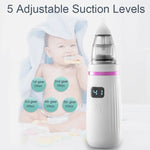 Aspirador Nasal Elétrico para Bebé com Carregamento USB para Limpeza de Muco