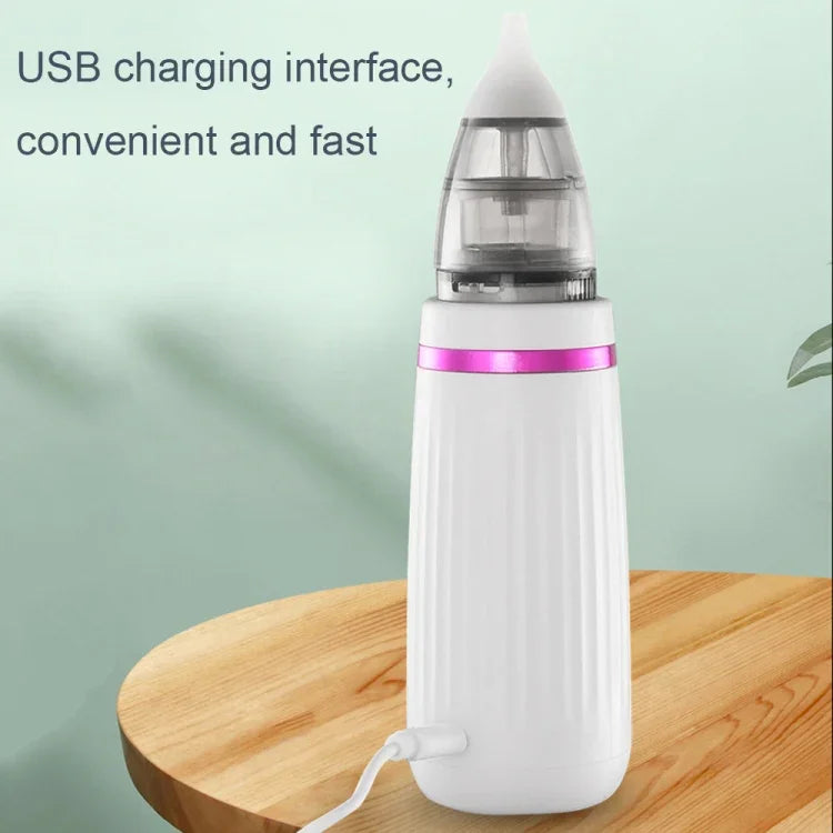 Aspirador Nasal Elétrico para Bebé com Carregamento USB para Limpeza de Muco
