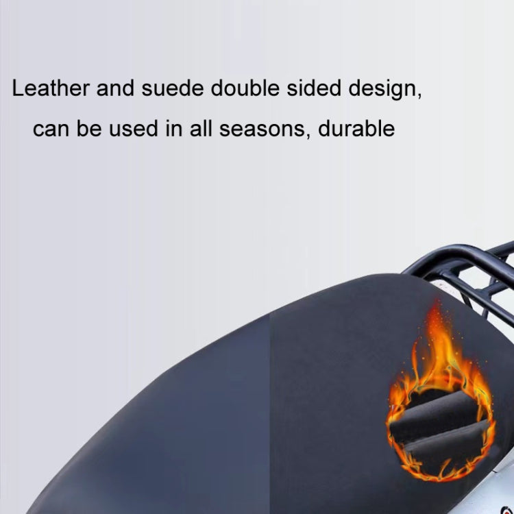 Electric Vehicle Double-sided Thickened Scratch-resistant Plus Velvet Warm Seat Cushion, 50-70cm, 50-80cm