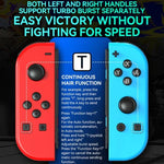 Comando de Jogo JOY-02 com Pegas Esquerda e Direita, Luzes RGB, Bluetooth para Switch / Switch OLED / Switch Pro / Switch Lite / Switch Joycon, Preto, Cinzento