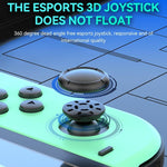 Comando de Jogo JOY-02 com Pegas Esquerda e Direita, Luzes RGB, Bluetooth para Switch / Switch OLED / Switch Pro / Switch Lite / Switch Joycon, Preto, Cinzento