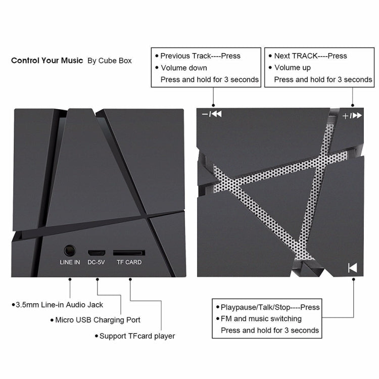 Qone Cube Altifalante Bluetooth Inteligente com Controlo de Voz AI, Luz RGB, Áudio Sem Fios Mini, Controlo de Voz AI (Azul), Controlo de Voz AI (Rosa), Controlo de Voz AI (Preto), Controlo de Voz AI (Branco)