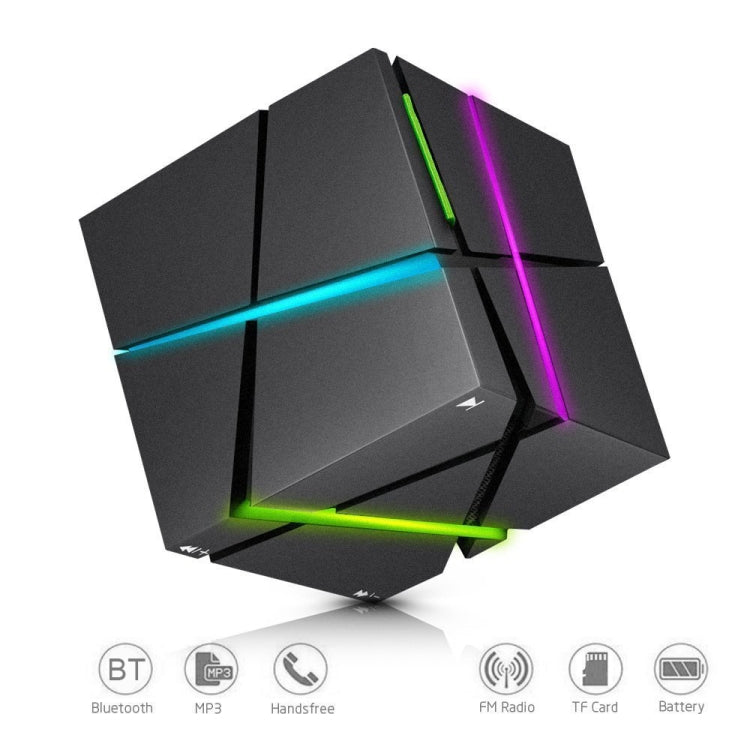 Qone Cube Altifalante Bluetooth Inteligente com Controlo de Voz AI, Luz RGB, Áudio Sem Fios Mini, Controlo de Voz AI (Azul), Controlo de Voz AI (Rosa), Controlo de Voz AI (Preto), Controlo de Voz AI (Branco)
