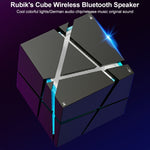 Qone Cube Altifalante Bluetooth Inteligente com Controlo de Voz AI, Luz RGB, Áudio Sem Fios Mini, Controlo de Voz AI (Azul), Controlo de Voz AI (Rosa), Controlo de Voz AI (Preto), Controlo de Voz AI (Branco)