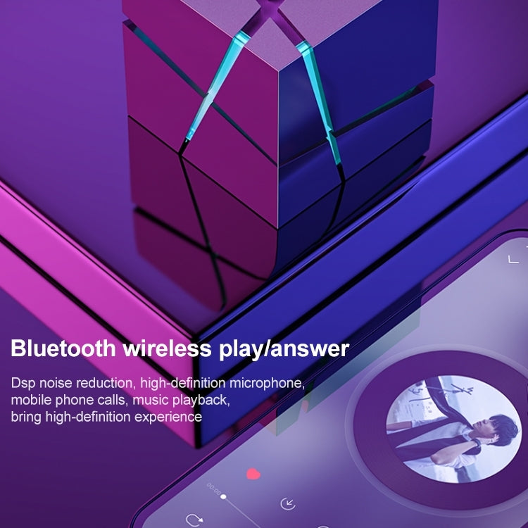 Qone Cube Altifalante Bluetooth Inteligente com Controlo de Voz AI, Luz RGB, Áudio Sem Fios Mini, Controlo de Voz AI (Azul), Controlo de Voz AI (Rosa), Controlo de Voz AI (Preto), Controlo de Voz AI (Branco)