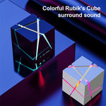 Qone Cube Altifalante Bluetooth Inteligente com Controlo de Voz AI, Luz RGB, Áudio Sem Fios Mini, Controlo de Voz AI (Azul), Controlo de Voz AI (Rosa), Controlo de Voz AI (Preto), Controlo de Voz AI (Branco)