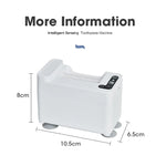 Dispenser Automático Inteligente para Pasta de Dentes com Indução, Branco a Pilhas, Branco Recarregável, Prateado a Pilhas, Prateado Recarregável