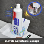 Dispenser Automático Inteligente para Pasta de Dentes com Indução, Branco a Pilhas, Branco Recarregável, Prateado a Pilhas, Prateado Recarregável
