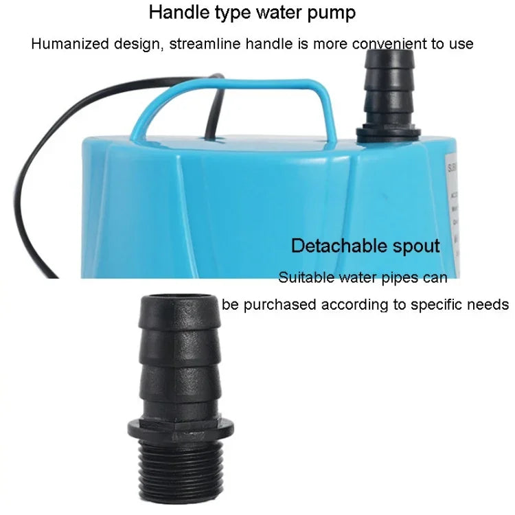 Bomba de Sucção Submersível Anti-Queimadura para Fundo de Aquário, JN-311 12W