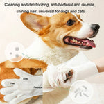 Luvas Toalhete KIMHOME para Animais sem Enxaguamento, Banho, Desodorização e Limpeza a Seco para Cães e Gatos, 6pcs /Pacote