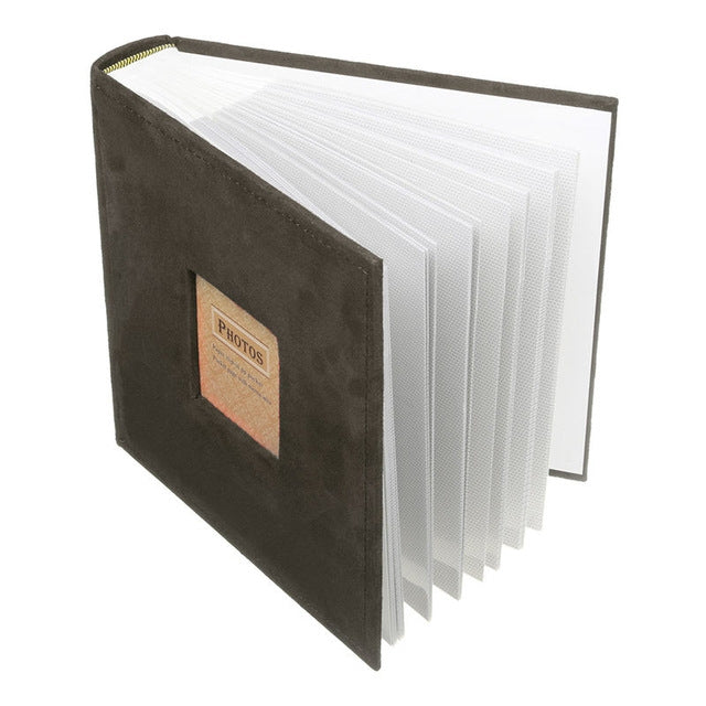 Álbum de veludo para fotos N55078, 7 polegadas, 50 páginas para 200 fotos, tipo inserção, livro de armazenamento