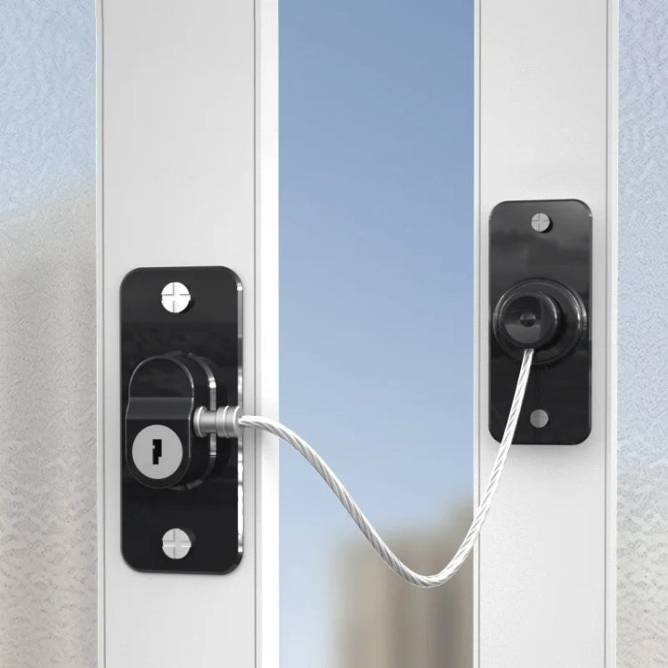 Fecho de segurança multifuncional para janelas infantis com chave, fecho para frigorífico e armário, limitador de dupla função, FQ8