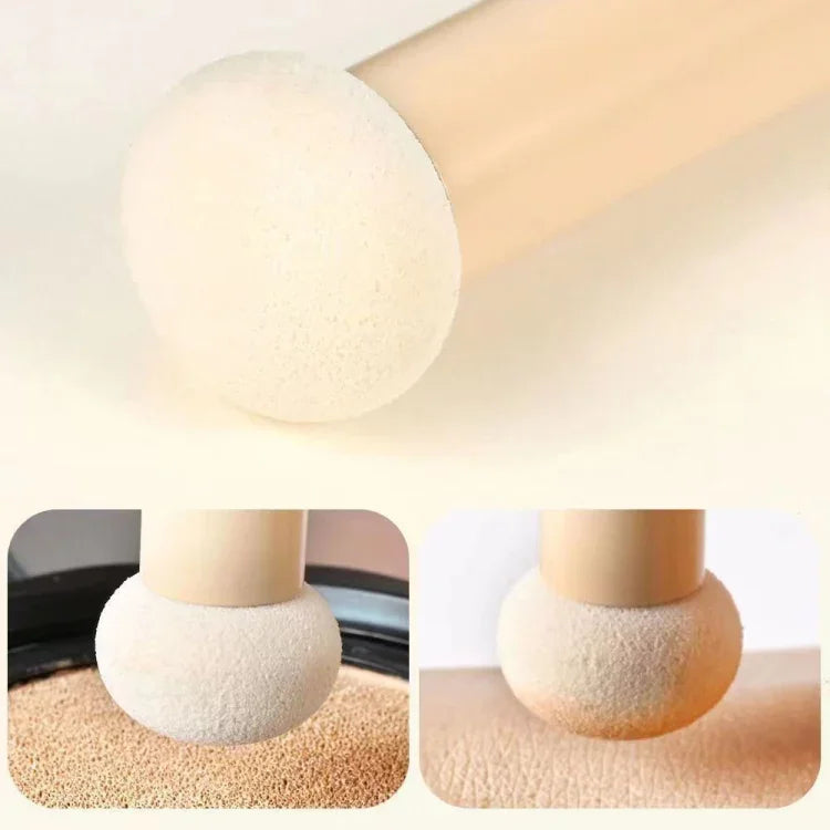 Pincel Corretor Portátil de Uso Duplo para Pele Seca e Molhada Ferramenta de Beleza Multifuncional, 3pcs / Conjunto, Estilo Cogumelo, Estilo Diagonal