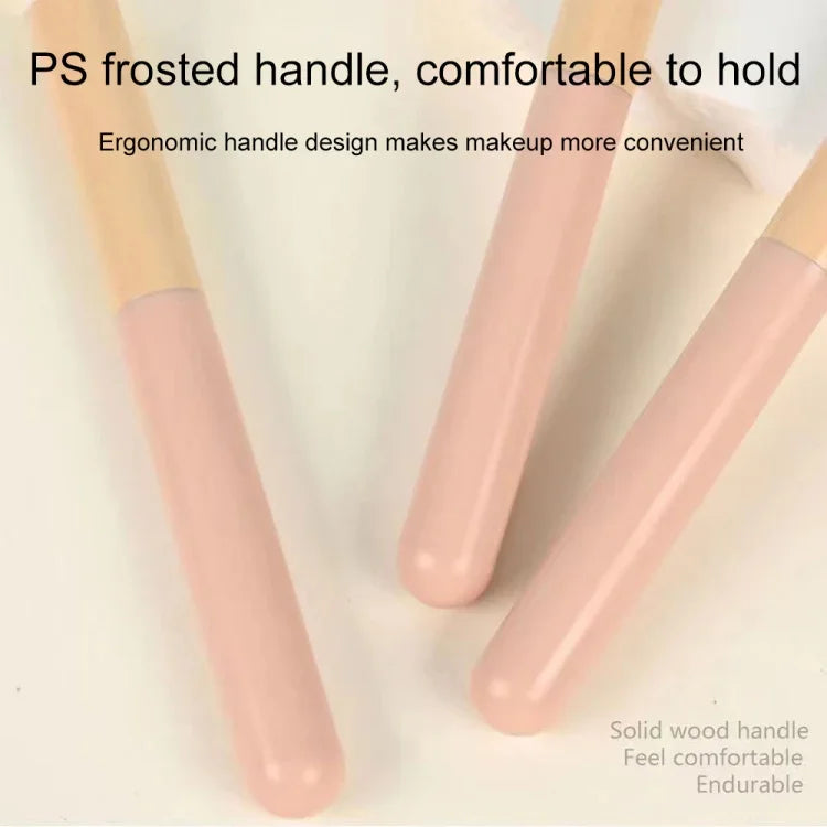 Pincel Corretor Portátil de Uso Duplo para Pele Seca e Molhada Ferramenta de Beleza Multifuncional, 3pcs / Conjunto, Estilo Cogumelo, Estilo Diagonal