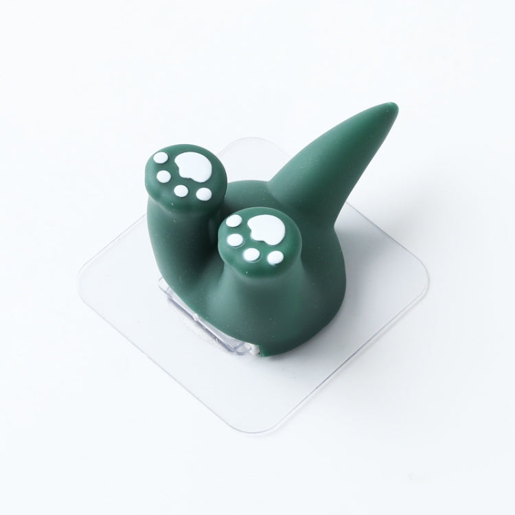 Gancho de Parede Sem Perfuração com Desenho de Animal de Desenho Animado, Suporte para Escova de Dentes para Casa de Banho, Cauda de Dinossauro, Cauda de Gato, Cauda Quadriculada, Cauda de Corgi, Cauda de Pato