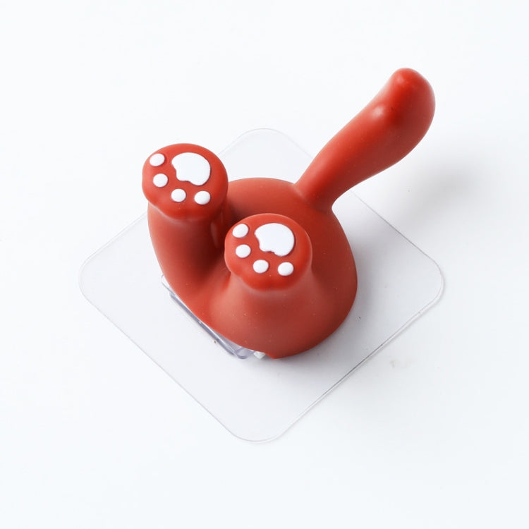 Gancho de Parede Sem Perfuração com Desenho de Animal de Desenho Animado, Suporte para Escova de Dentes para Casa de Banho, Cauda de Dinossauro, Cauda de Gato, Cauda Quadriculada, Cauda de Corgi, Cauda de Pato
