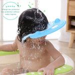 Champô para bebé com proteção impermeável para as orelhas, touca de banho ajustável