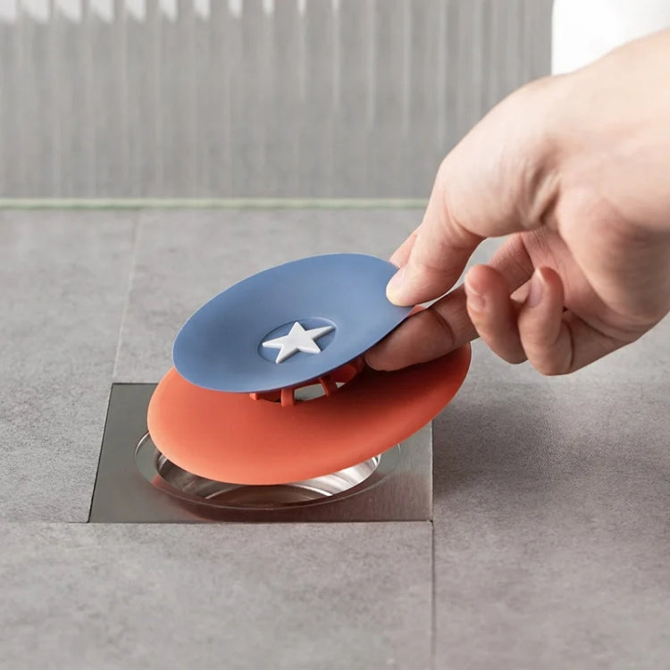 Tampa desodorizadora com interruptor de pressão para filtro de pia de cozinha, azul, rosa, azul vermelho