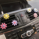 Colorful Daisy Car Decorative Air Vent Aromatherapy Clip, Blue, Pink, White, Yellow
